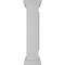 Ekena Millwork 8"W x 40"H Corner Newel Post with Panel, Peaked Capital & Base Trim (Installation kit included) NWL08X40CPP0B0 - alternate 4